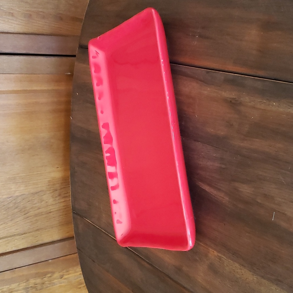 Maioliche Jessica Red Serving Tray Platter Made in Italy